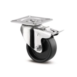 Swivel Castor with Wheel Brake 50 mm Agila Basetech 1475POO050P40