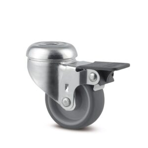 Swivel Castor with Wheel Brake 50 mm Agila Supratech 2475PJO050P30-11
