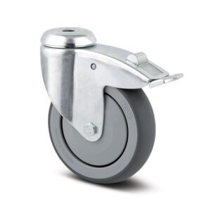 Swivel Castor with Wheel Brake 125 mm Agila Supratech 2477PJP125P30-13