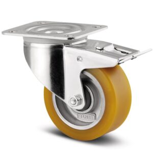 Swivel Braked Castor 100mm Alpha Novatech 3477ITP100P62