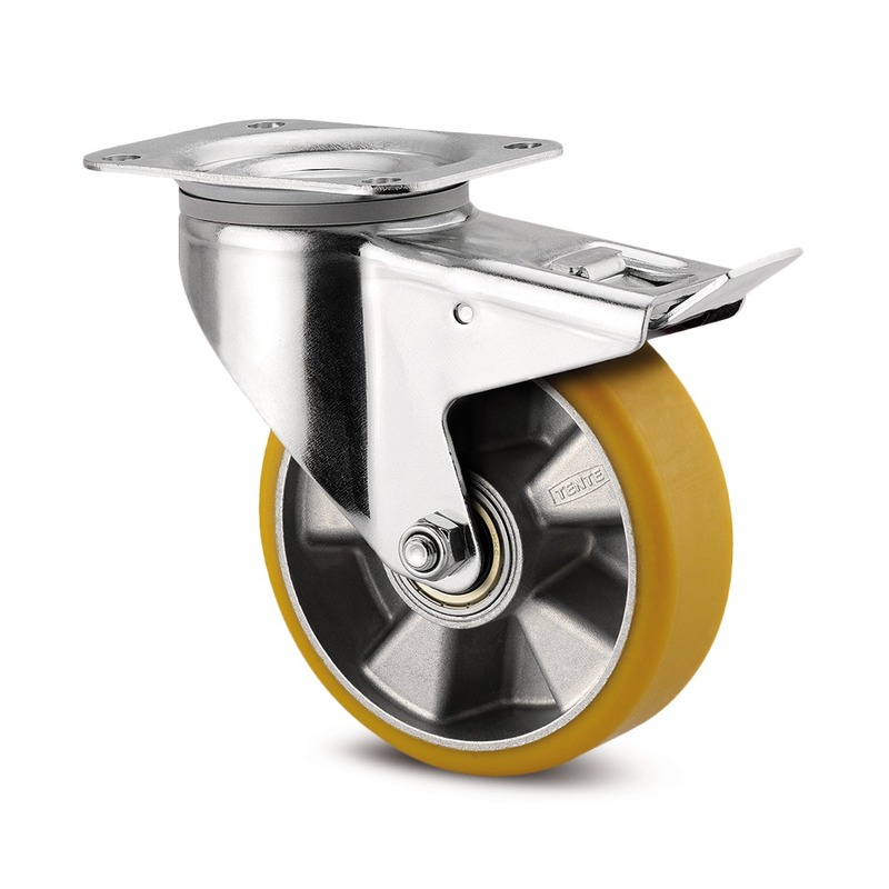 Swivel Braked Castor 200mm Alpha Novatech 3477ITP200P63