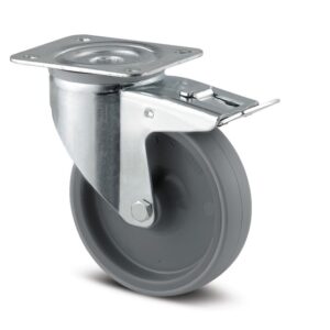 Swivel Castor with Total Lock 80 mm Alpha Maxtech 3477UAR080P62 GREY