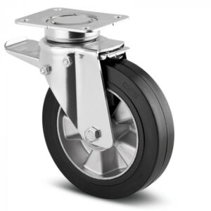 Swivel Castor with Total Lock 200 mm Delta Elastech 3642IEP200P63
