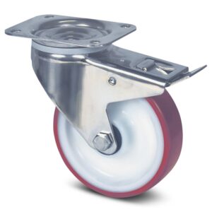 Swivel Brake Castor 200mm Alpha Maxtech 8477UAD200P63