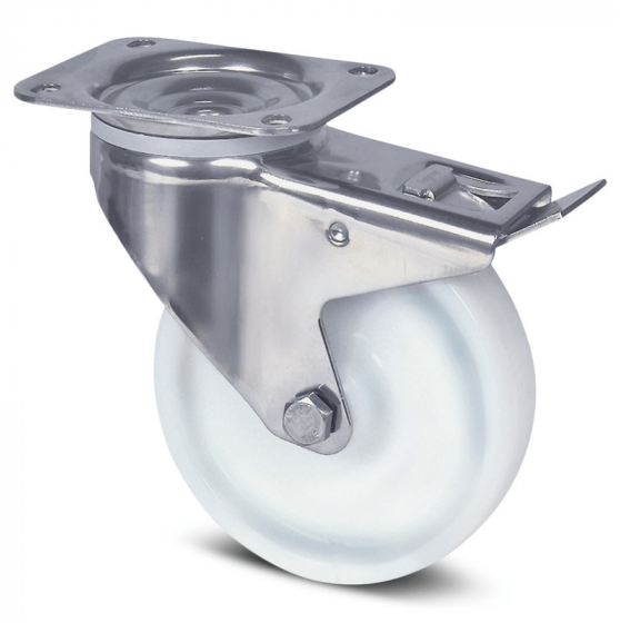 Swivel Castor with Total Lock 100 mm Alpha Duratech 8477UOO100P62